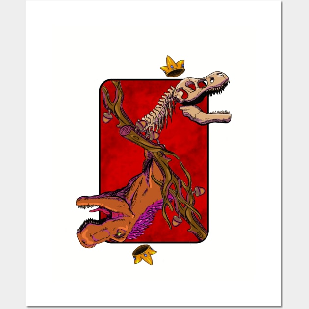 Tyrant Lizard King Wall Art by FrankieRogers